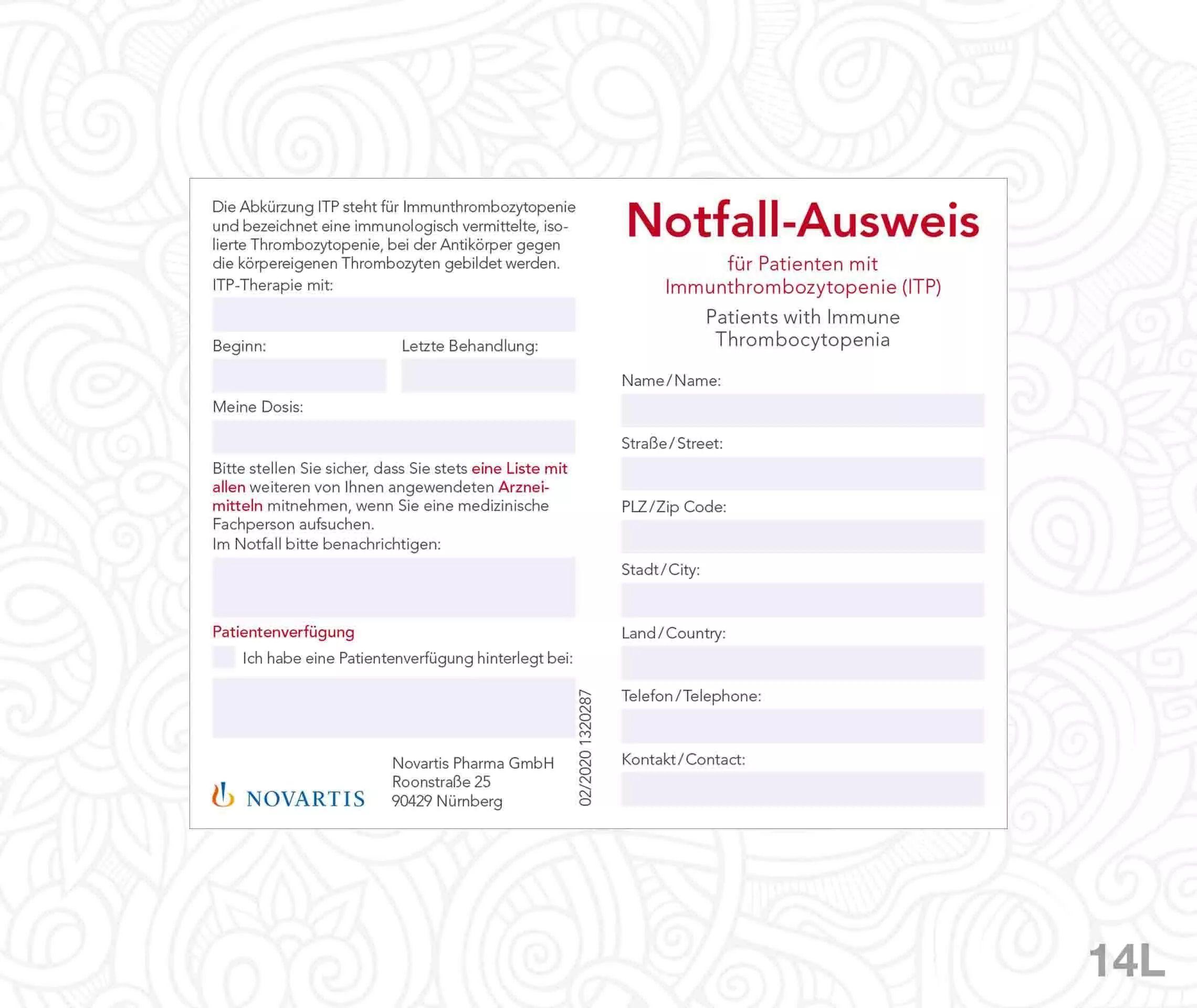Notfallausweis